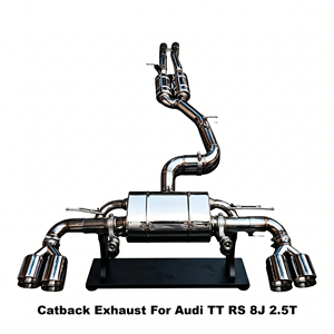 Système d'échappement Catback Vortex haute performance pour Audi TT RS 8J 2.5T 2009-2015 en acier inoxydable - Product Image 1