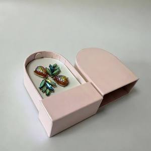 Boîte d'emballage rigide écologique pour bijoux, tiroir coulissant, fermeture magnétique, logo personnalisé, doublure en plastique pour bagues, boucles d'oreilles, colliers - Product Image 4