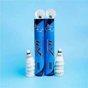 Volant de badminton de compétition TCX 9000 bleu avec une résistance inégalée et un vol équilibré qui renforce la confiance du joueur - Product Image 6