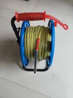 Sonde de niveau d'eau pour puits profond et réservoirs, avec bobine ABS, règle en acier, capteur sensible en acier inoxydable de 15 mm, longueurs de câble 30M, 50M, 100M, 300M, 400M, 500M