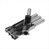 4 pièces résistant à l'usure et durable Tenon Dowel Wood Plug Cutter Set pour perceuses électriques à bois