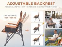 Nouvelle mise à niveau personnalisée dossier réglable Portable métal luxe bras extérieur inclinable pêche pliant Camping jardin chaises de plage