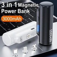 Portable 3000mah/5000mah magnétique batterie externe étanche chargeur de batterie externe Mini cadeau magnétique pour iPhone Android