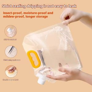 Bolsa de Almacenamiento de Alimentos de Plástico de Grado Alimenticio de 3, 5 y 10 Kg, a Prueba de Humedad e Insectos, con Asa y Válvula, para Cerveza, Granos y Jugos - Product Image 2