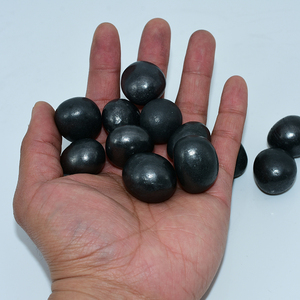 Pietre preziose all'ingrosso 20-30mm <span class=keywords><strong>Shungite</strong></span> burattate per la decorazione - Product Image 2
