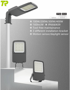New Small U-Type Bracket 100W LED <strong>Flood</strong> <strong>Light</strong> with <strong>Motion</strong> &amp; Daylight <strong>Sensor</strong>, IP66 IK09, 160LM/W, Outdoor Security - Product Image 5