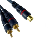 Neues Großhandels-Audioverteilerkabel für Damen- und Herrengeräte, Konverter für Lautsprecher, Goldkabel