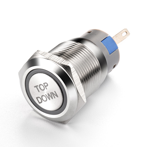 Công tắc nút nhấn bằng thép không gỉ 19mm, nhôm, IP65, 10A, màu đen trắng đỏ xanh, đầu tròn vuông - Product Image 6