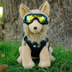 Peluche Chien de <span class=keywords><strong>Police</strong></span> de Simulation, Vente en Gros, Berger Allemand Réaliste, Jouet en Peluche Loup, Cadeau pour Amateurs de Chiens - Product Image 6