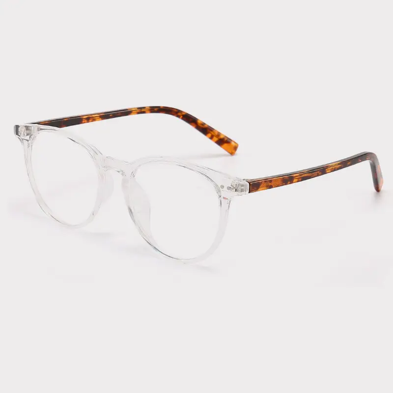Retro Rivet Round Shape Strong Hinge Optical Eye Glasses for Women Men Frame Prescription Eyeglasses CP Spectacles Frames TR90