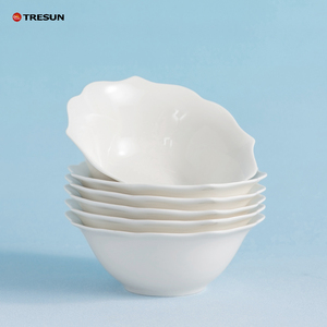 Vente en gros de vaisselle en céramique de chine fine assiette en porcelaine blanche pour restaurant cadeaux durables de mariage et d'événement - Product Image 4