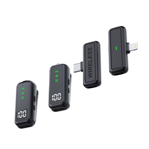 T30 Mini inalámbrico C condensador auricular micrófono compatible con grabación de vídeo Streaming Conversión de voz reducción de ruido Dual - Product Image 3