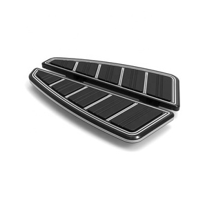 Nouvelles plateformes de moto, repose-pieds pour conducteur, aluminium noir, pour Road <span class=keywords><strong>Electra</strong></span> Glide Street Glide Softail - Product Image 3