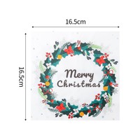 Servilletas de papel desechables de 3 capas Serie de Navidad Servilletas de bebidas de cóctel para la cena en casa Suministros para fiestas de buffet