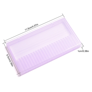 KADS 24 Socket Nail Drill Bit Storage <b>Box</b> <b>Plastic</b> Manicure Drill Bit Display Organizer Case <b>Large</b> Capacity Manicure Tool Storage - Product Image 2