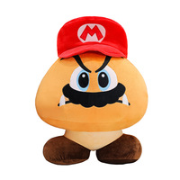 Peluche Mario Champignon, Poupée en Peluche Mario, Coussin pour Enfants, Poupée de Dessin Animé, Porte-clés, Cadeau d'Anniversaire pour Garçons