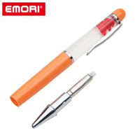 Stylo bille liquide à corps ABS personnalisable avec logo, pointe lisse 0,5 mm, recharge facile, idéal pour le bricolage - Offre Spéciale