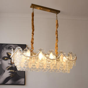 High Quality Wedding Decoration Luxury Led Modern Villa Staircase Glass <b>Crystal</b> Luxury Led <b>Chandelier</b> - Product Image 3