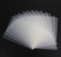 Diviseurs transparents en PP imperméables A5 avec onglets mois pour classeurs et boîtes de classement A5, logo personnalisé disponible