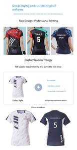 Jersey Pria Wanita Anak Pakaian Personalisasi Kaos Custom dari Cina Murah untuk Bermain Lari Gym Tenis Pickleball Badminton - Product Image 6