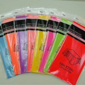 Nappe <span class=keywords><strong>de</strong></span> fête fluo HLC assortie, jetable, lumineuse, pour <span class=keywords><strong>table</strong></span> <span class=keywords><strong>de</strong></span> dessert, décoration <span class=keywords><strong>de</strong></span> <span class=keywords><strong>table</strong></span> - Product Image 4