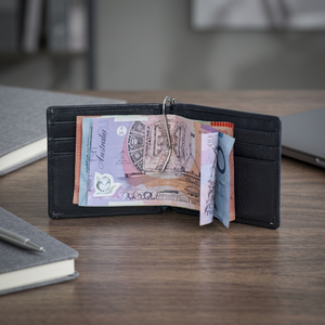 High End Best Quality Durable PU Leather Customizable Money Clip <b>Wallet</b> 6 Card Slots <b>Metal</b> Clip Men 29 Years Experience Made - Product Image 3