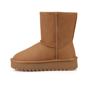 Stivali Invernali Classici da <span class=keywords><strong>Donna</strong></span> in Pelle PU con Logo Personalizzato, Piattaforma, Fodera in Pelliccia, Caldi, Comodi e Morbidi - Product Image 1