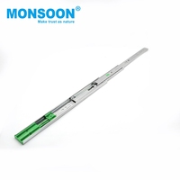 Glissière de tiroir à fermeture amortie MONSOON 45 mm à roulement à billes, montage latéral, robuste, télescopique hydraulique pour armoire de cuisine