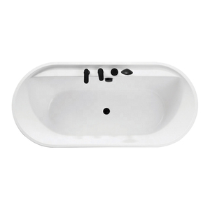 Baignoire autoportante moderne en acrylique écologique Premium X-PERLE avec oreillers ergonomiques pour spa à domicile - Product Image 3