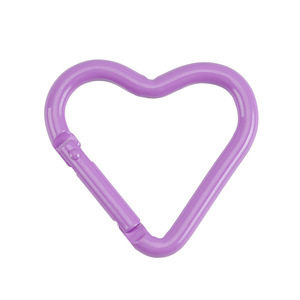 Mini mousqueton en forme de cœur en alliage d'aluminium, capacité de charge de 5 kg, porte-clés portable, accessoire d'extérieur - Product Image 3