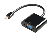 Câble Mini DP vers VGA en promotion – Résolution 4K pour HDTV, Home Cinéma et Ordinateur – Gaine PVC avec blindage tressé et feuille métallique