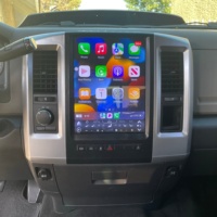 PA 2022 baru 12.1 "Android 10.0 layar vertikal Stereo mobil navigasi Gps pemutar DVD untuk Dodge Ram 2009-2012 tesla Radio