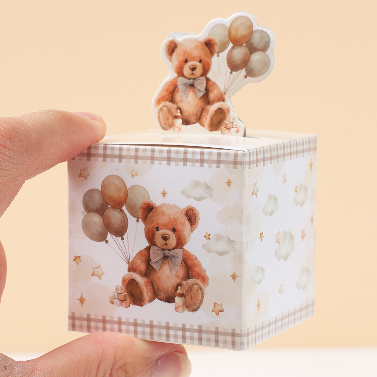 AEIXYA Osito De Peluche En Cajita – Regalo De Bolsillo, Suave Y Emocional, Para Mamá, Bebé, Navidad, Graduación, Amistad