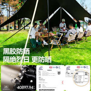 Swallowtail Butterfly Tarpaulin 6.0-7.0mm Oxford Cloth Sun Protection Outdoor Camping Picnic <b>Canopy</b> Waterproof <b>Tent</b> - Product Image 1