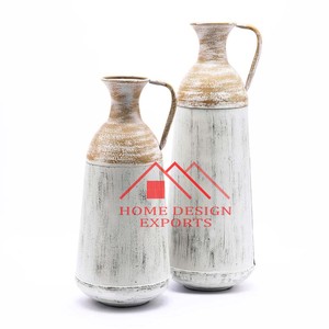 Jarrones de flores de hierro hechos a mano para decoración de sala de estar, jarrones con forma de flor, tamaño personalizado, precio barato, venta al por mayor - Product Image 4