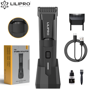 Cortadora de Pelo Inalámbrica Profesional LILIPRO BT01, 20 Longitudes Ajustables, Recortadora Eléctrica de Barba/Rostro Impermeable - Product Image 1