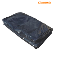 Bâche de protection robuste 24' x 27' 18 oz en Ripstop pour remorque de camion à plateau ouvert, imperméable et enduite de PVC
