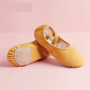 BW49 Zapatos de Ballet de Lona con Suela Partida Premium al por Mayor, Sin Cordones, Suela Blanda <span class=keywords><strong>para</strong></span> Niños y <span class=keywords><strong>Adultos</strong></span>, <span class=keywords><strong>para</strong></span> Entrenamiento y Actuaciones de Danza Clásica - Product Image 2