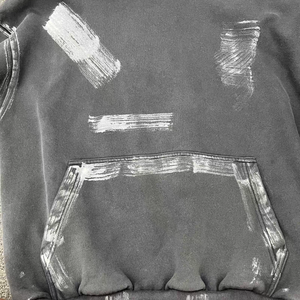 2025 Traditional <strong>Old</strong> Style Practical Apparel Processing Services-Washed Distressed Awful Lot of Cough Syrup Hoodie - Product Image 3