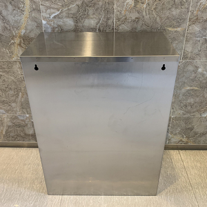 Lớn 50L thép không gỉ Thùng rác có thể với cảm biến hình chữ nhật Thiết kế treo vệ sinh chất thải bin cho lưu trữ - Product Image 2