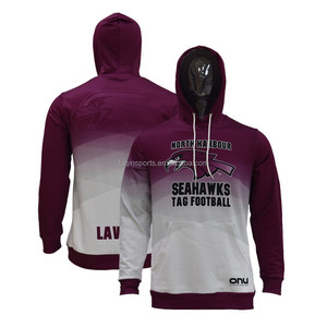 Tùy chỉnh giải đấu tonga tag bóng đá Hoodies thăng hoa tag đồng phục Áo thun dây kéo áo maori đội dài tay áo - Product Image 3