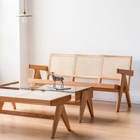 Vente en gros de meubles design table en verre moderne ensembles de style en bois table à thé tables basses de salon