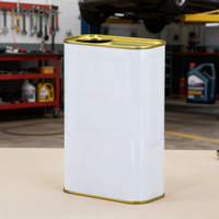 Boîtes métalliques vides personnalisées OEM de 1L, boîtes métalliques carrées, petites boîtes rectangulaires, boîtes pour huile de frein, lubrifiant, huile moteur, emballage portable