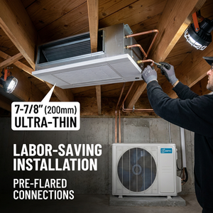 Aire Acondicionado Split ZERO R32 de 9K, 12K, 18K, 24K, 36K BTU, Montado en Pared, Techo Oculto, Ducto, 17 SEER2, Unidad Exterior para Proyecto One - Product Image 3