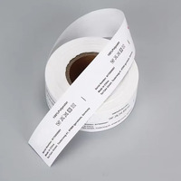 Étiquettes de soin thermocollantes à adhésion forte, lavables, personnalisées pour vêtements, étiquettes de composition du tissu, application facile pour les vêtements