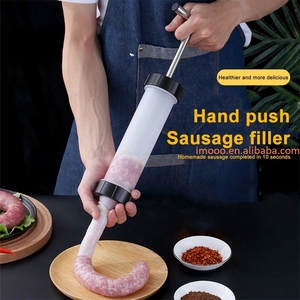 Harga pabrik pengisi daging sosis Manual <span class=keywords><strong>3</strong></span> kepala untuk pengisi daging dioperasikan tangan mesin sosis corong alat dapur - Product Image 6