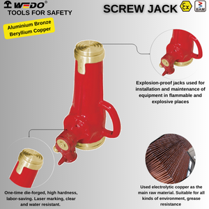 Wedo BAM ATEX FM <span class=keywords><strong>แจ็</strong></span><span class=keywords><strong>ค</strong></span>สกรูทองแดงเบริลเลียมอลูมิเนียมไม่เกิดประกายไฟใบรับรอง FM - Product Image 6