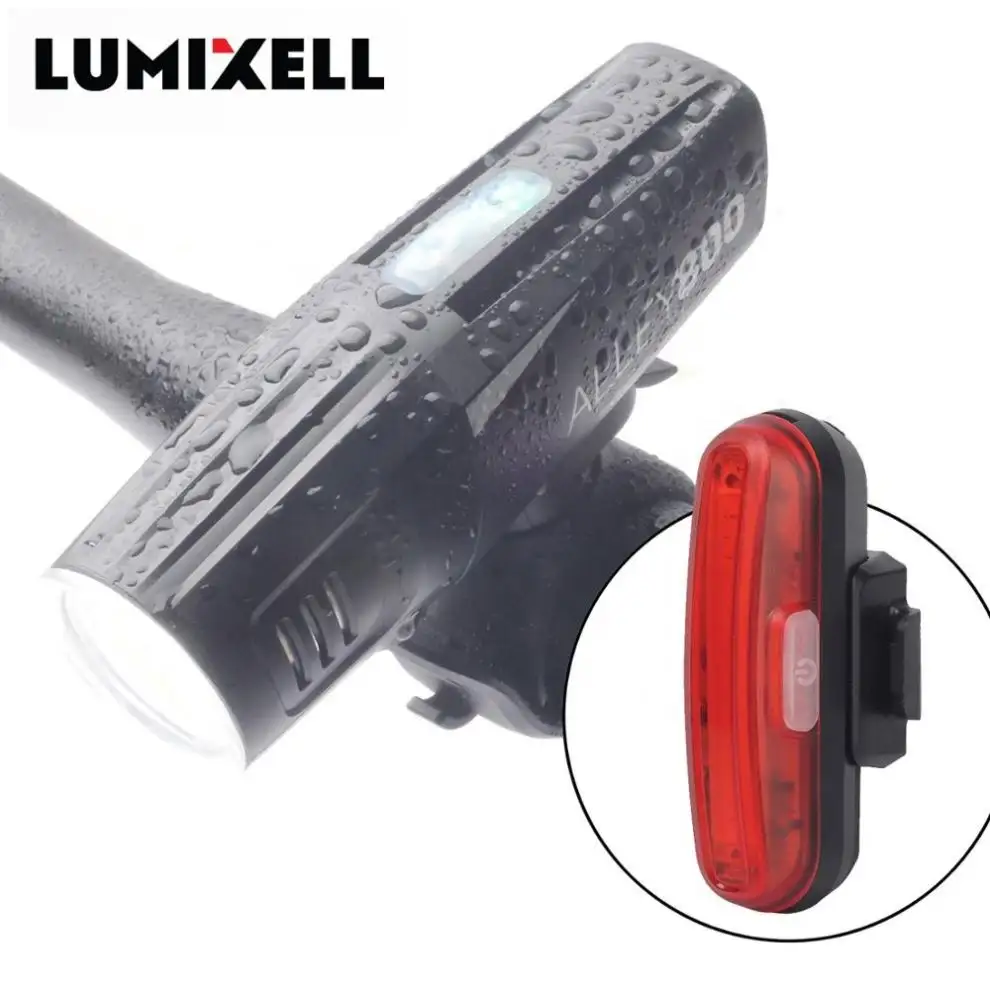 2020 New Arrival USB Rechargeable bike light front 80 Lux StVZO and ABS Bike Tail light