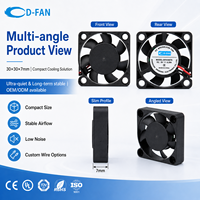 Ventilateur axial étanche IP67 30mm 3007 Mini ventilateur de refroidissement DC 30x30x7 pour le refroidissement des enregistreurs compacts