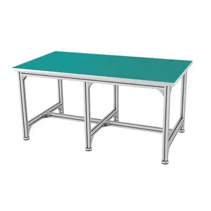 Professional Manufacturer Electrical Electronic Bench ESD Assembly Line Aluminum Folding Workbench